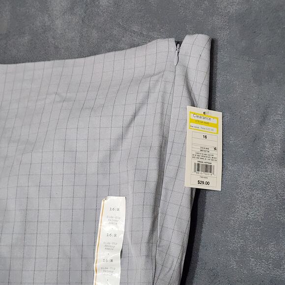 A New Day Skinny Ankle Pants High Rise Gray Stretchy Pull On Size 16 R - Picture 3 of 12